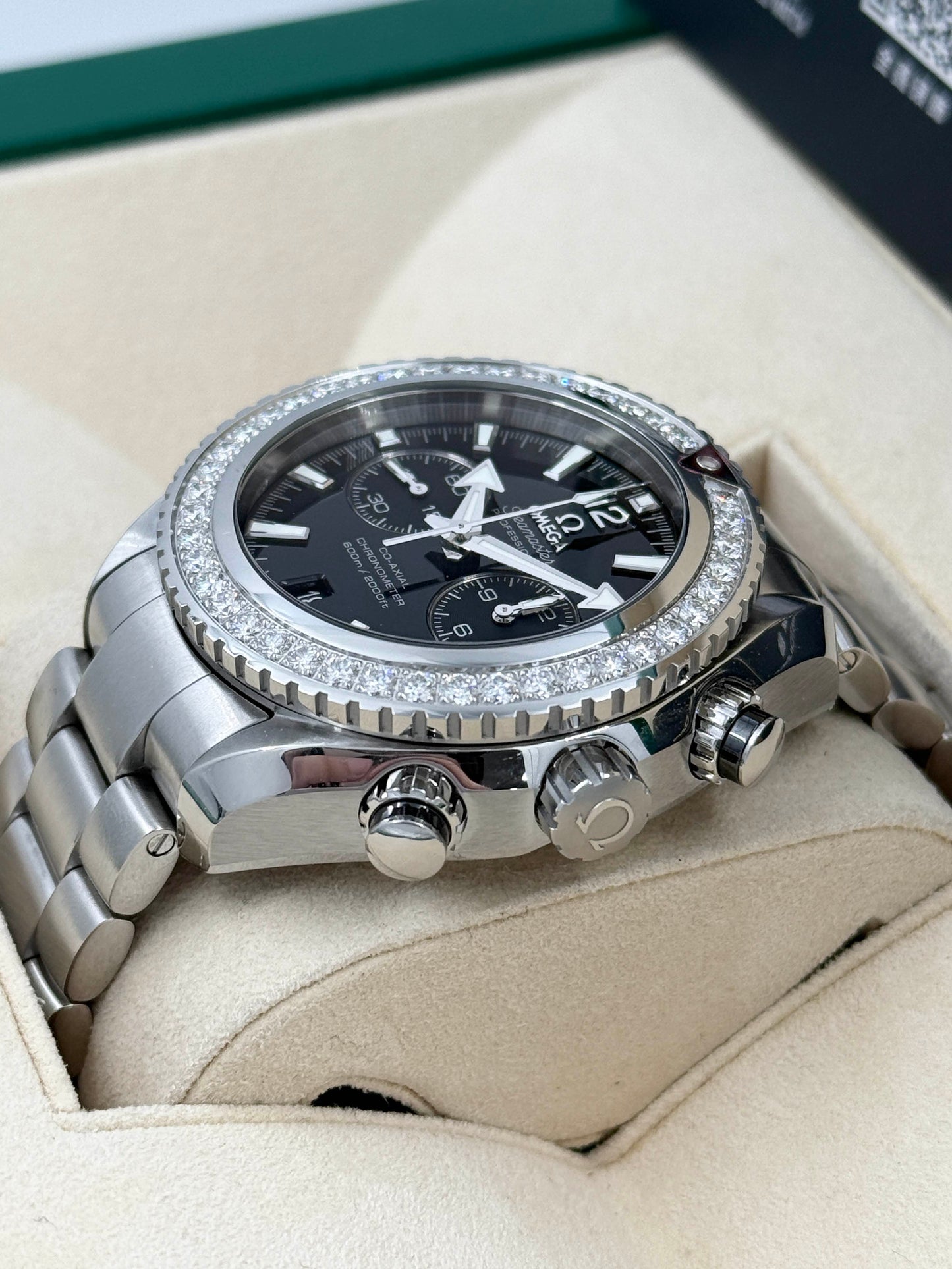 OMEGA 歐米茄 SEAMASTER PLANET OCEAN 23215465101001 鑽石圈