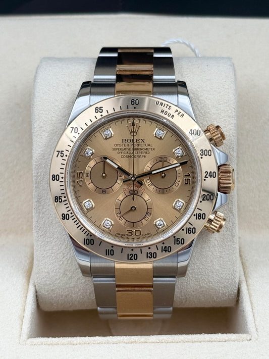 ROLEX 勞力士 DAYTONA 116523G 亂碼 金色鑽石字