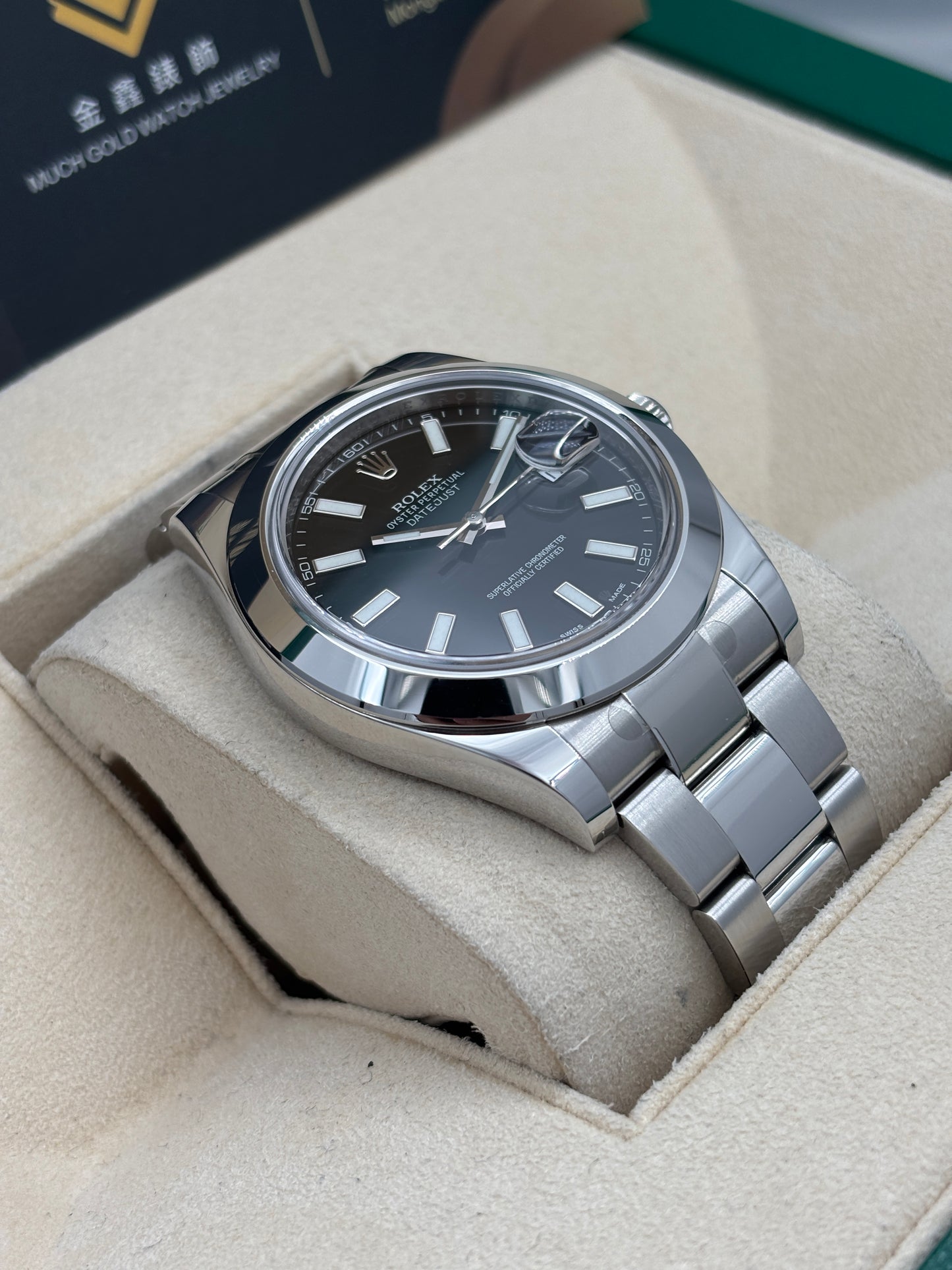 二手 USED  ROLEX 勞力士 DATEJUST 126300 黑色 2015年9月 99.9%新 未打磨 全套 FULL SET