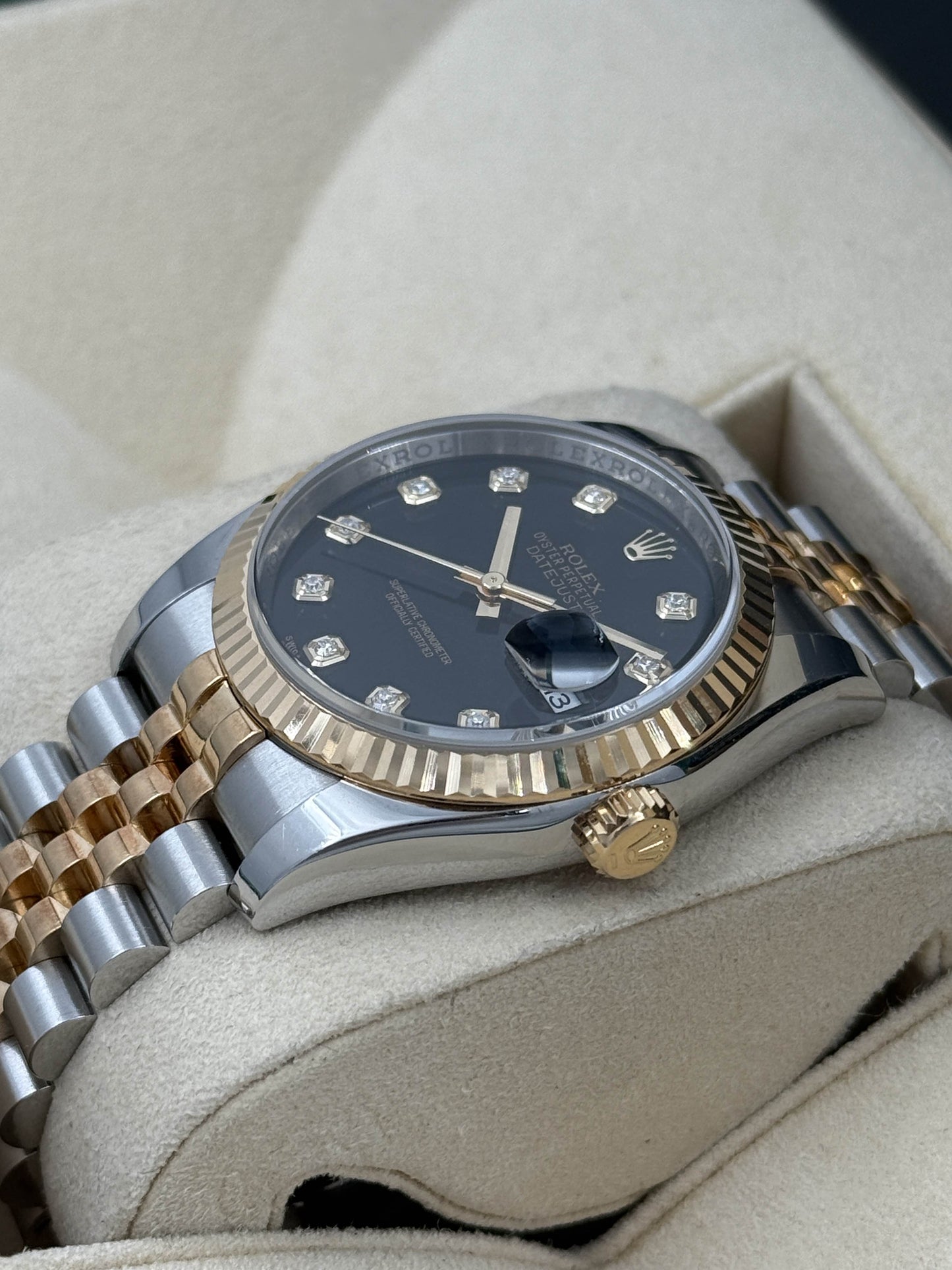 ROLEX 勞力士 DATEJUST 116233 2012年 黑色面鑽石字