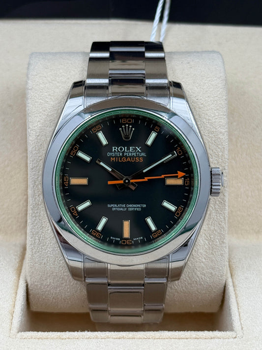 OLEX 勞力士 MILGAUSS 116400GV 2009年 綠玻璃閃電針
