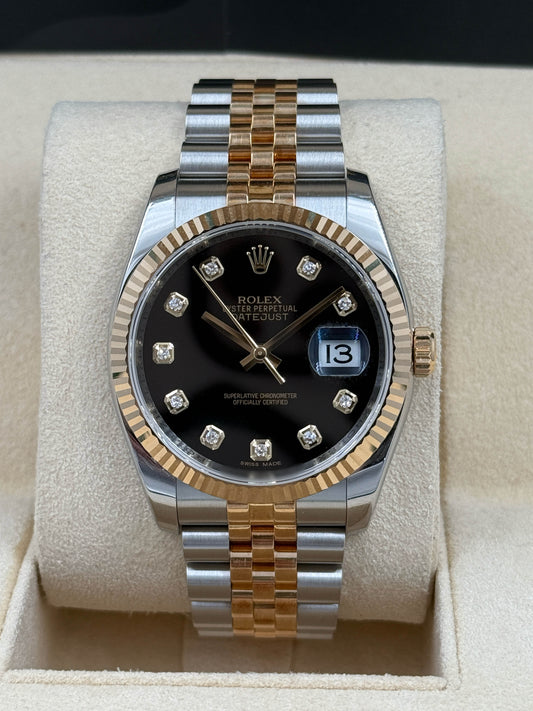 ROLEX 勞力士 DATEJUST 116233 2012年 黑色面鑽石字