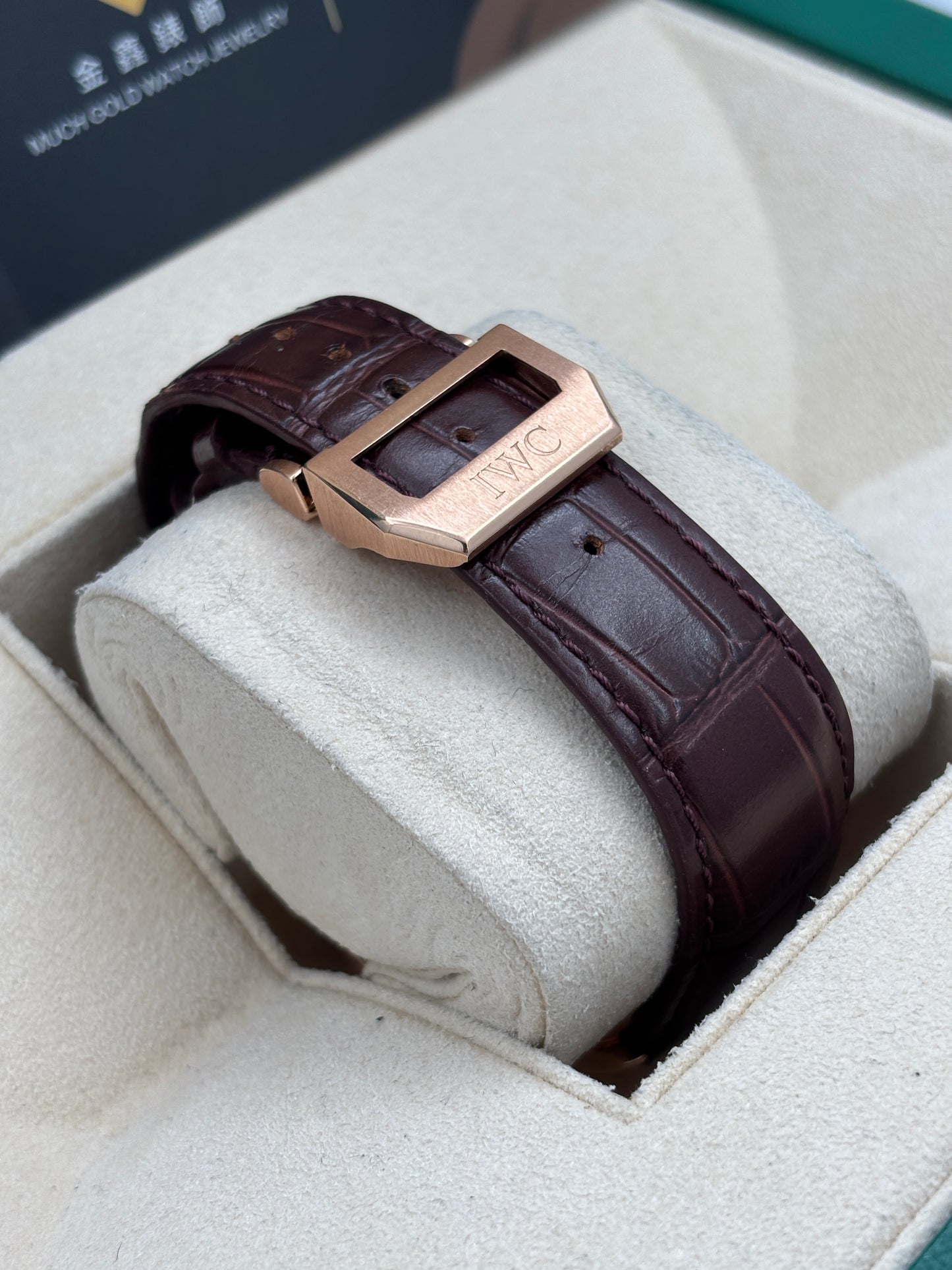 [SOLD OUT]二手 USED  IWC 萬國 PORTUGIESER IW500113 白色 18k玫瑰金 摺扣 不詳 淨錶 WATCH ONLY