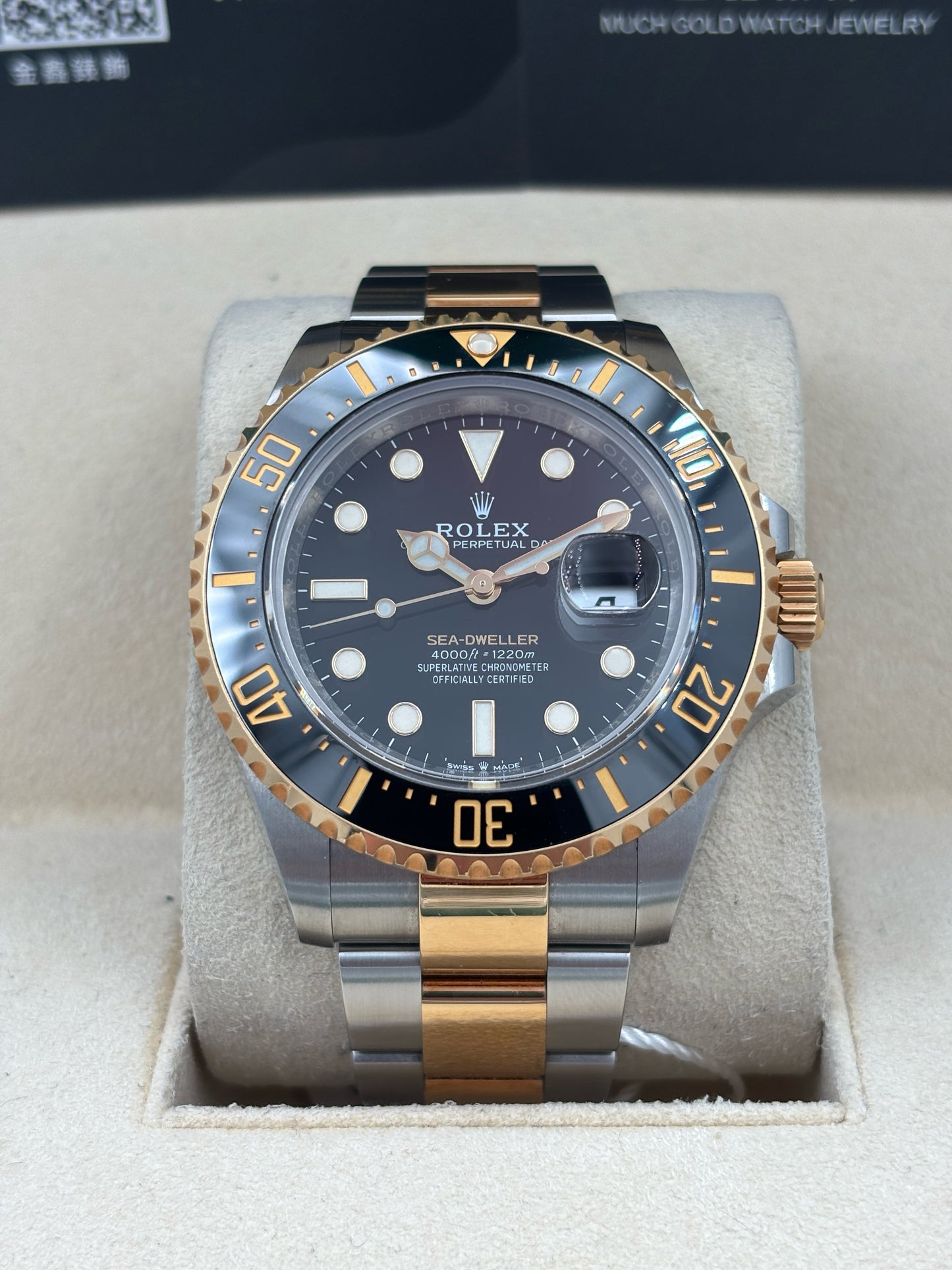 [SOLD OUT]二手 USED  ROLEX 勞力士 SEA-DWELLER 126603 黑色 2021年1月 全套 FULL SET AD單