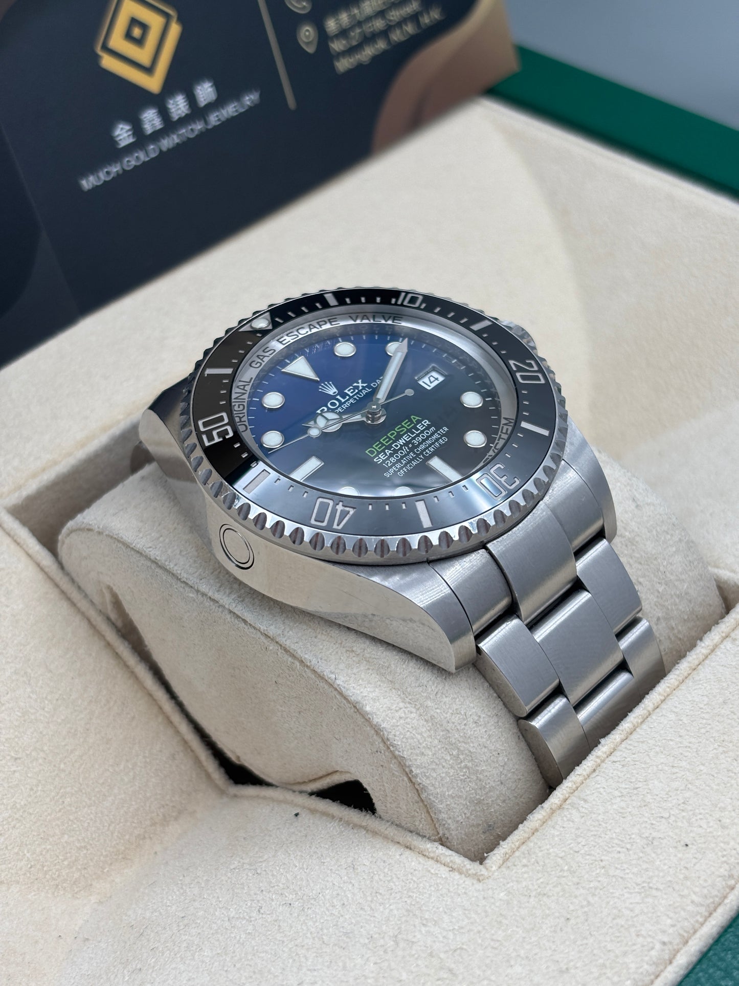 [SOLD OUT]二手 USED  ROLEX 勞力士 DEEPSEA 126660 漸變藍 2021年3月 全套 FULL SET AD單