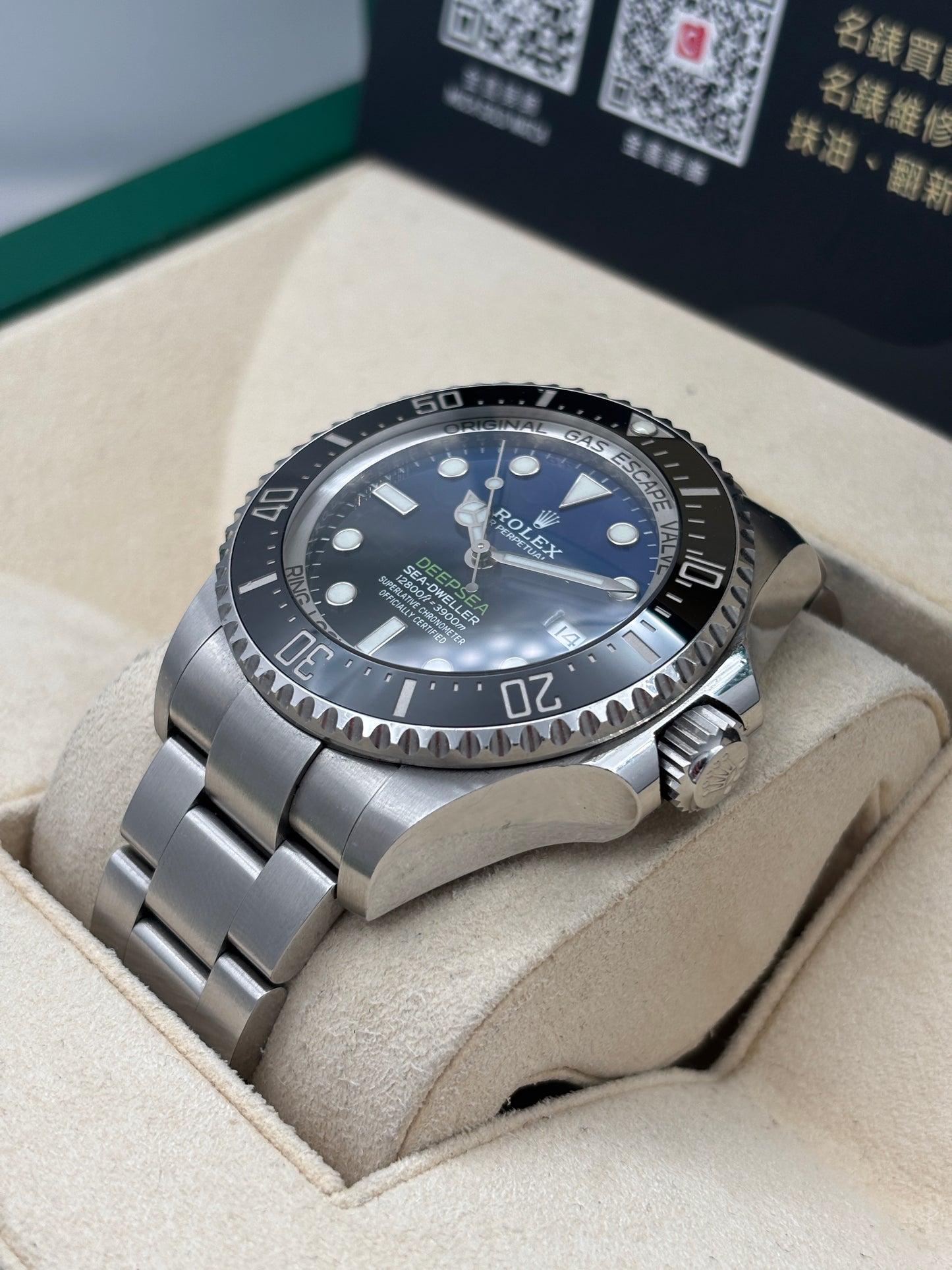 [SOLD OUT]二手 USED  ROLEX 勞力士 DEEPSEA 126660 漸變藍 2021年3月 全套 FULL SET AD單