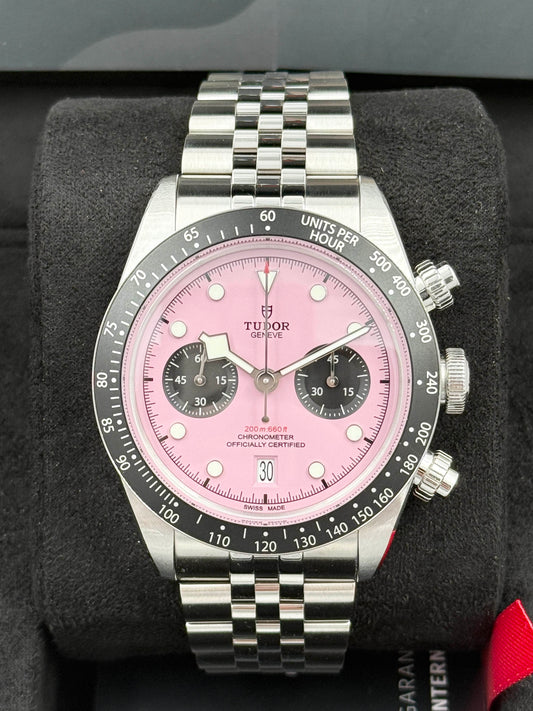 全新 NEW TUDOR 帝舵 BLACK BAY CHRONOGRAPH 79360N 粉紅面 2025年8月