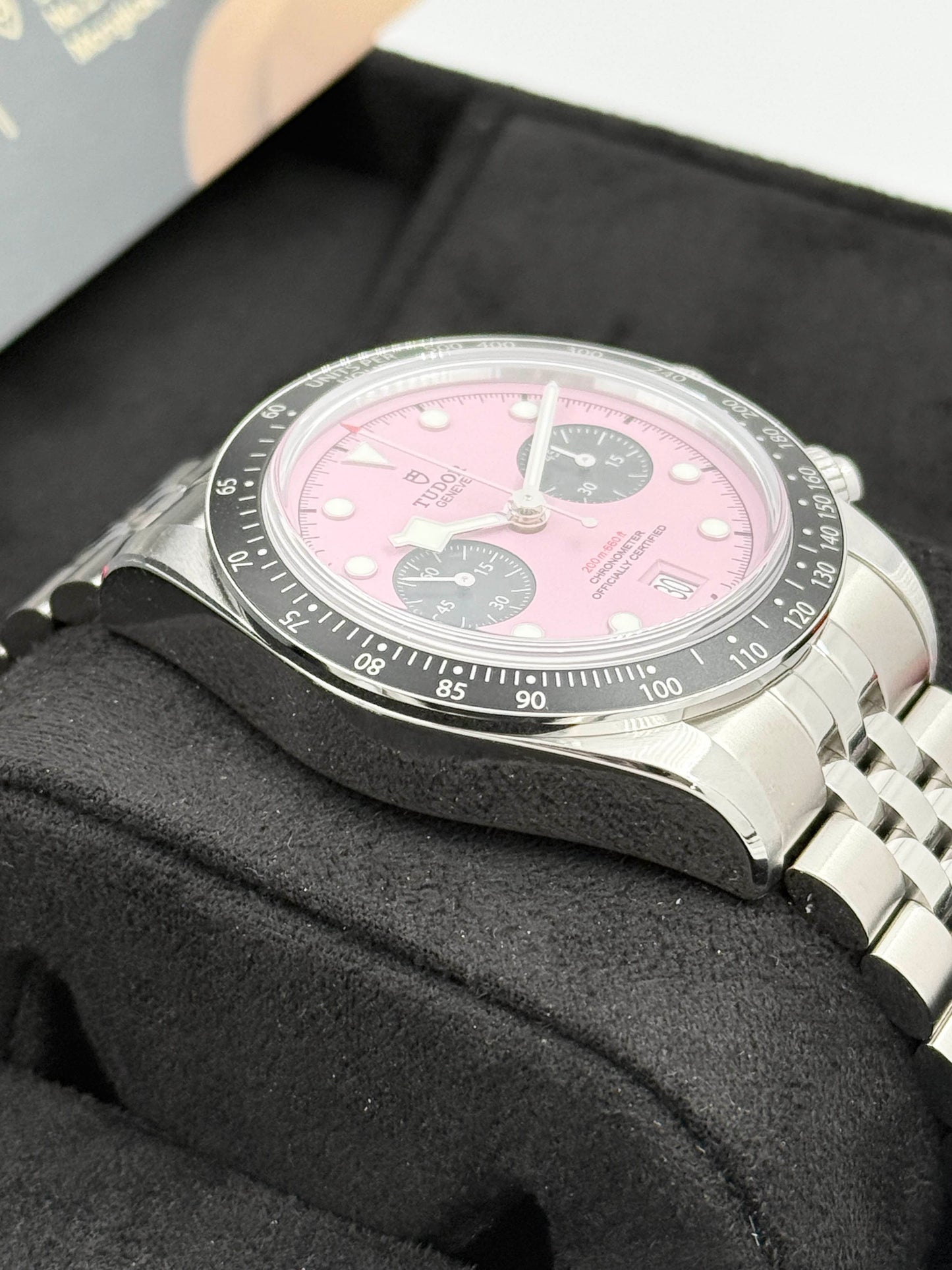 全新 NEW TUDOR 帝舵 BLACK BAY CHRONOGRAPH 79360N 粉紅面 2025年8月