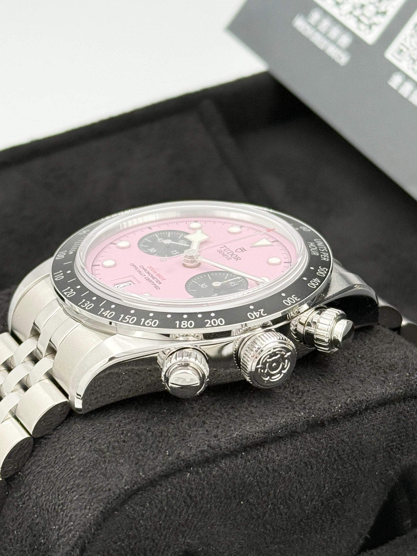 全新 NEW TUDOR 帝舵 BLACK BAY CHRONOGRAPH 79360N 粉紅面 2025年8月