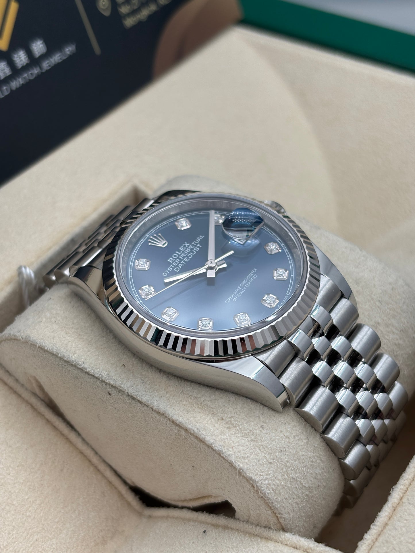 [SOLD OUT]二手 USED  ROLEX 勞力士 DATEJUST 126234 藍色 2021年2月 藍色鑽字 99.9%新 未打磨 全套 FULL SET AD單
