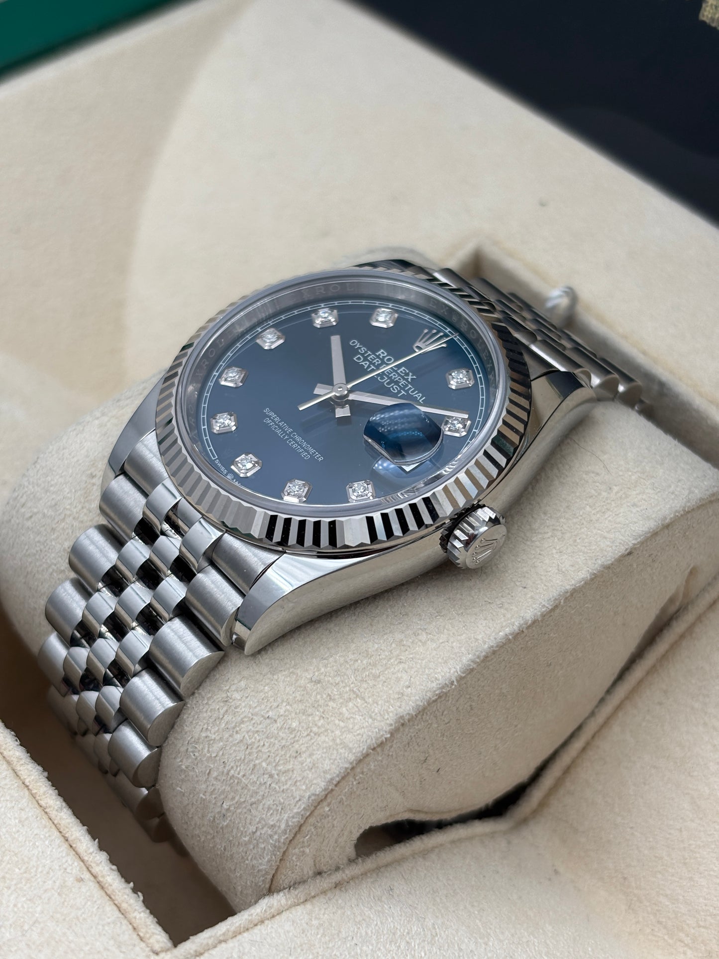[SOLD OUT]二手 USED  ROLEX 勞力士 DATEJUST 126234 藍色 2021年2月 藍色鑽字 99.9%新 未打磨 全套 FULL SET AD單