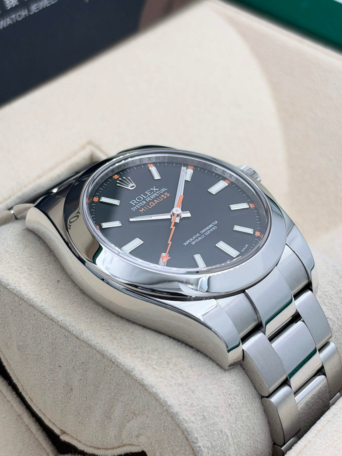 USED 二手 ROLEX 勞力士 MILGAUSS 116400 閃電針 2011年7月 全套 FULL SET