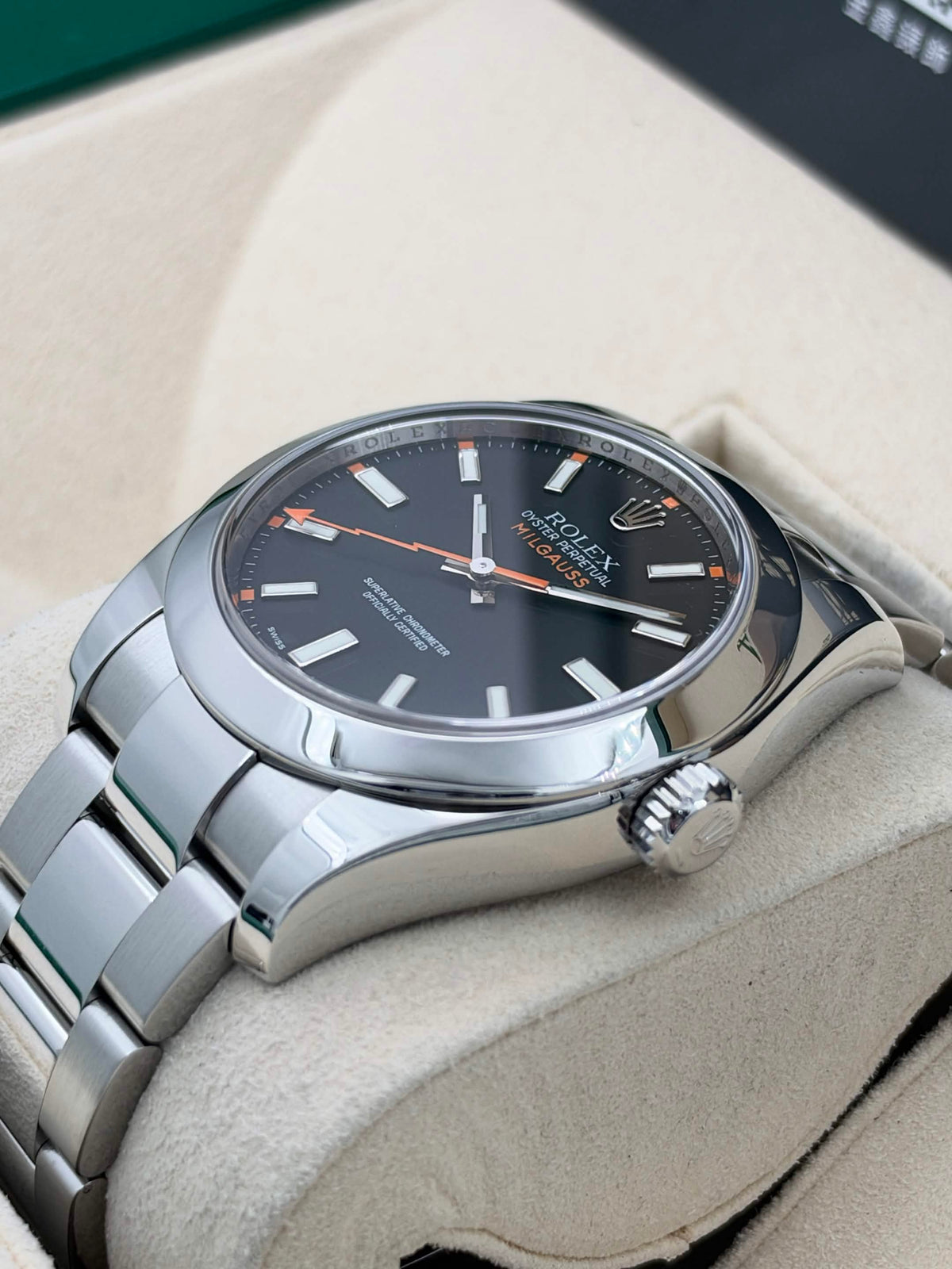 USED 二手 ROLEX 勞力士 MILGAUSS 116400 閃電針 2011年7月 全套 FULL SET