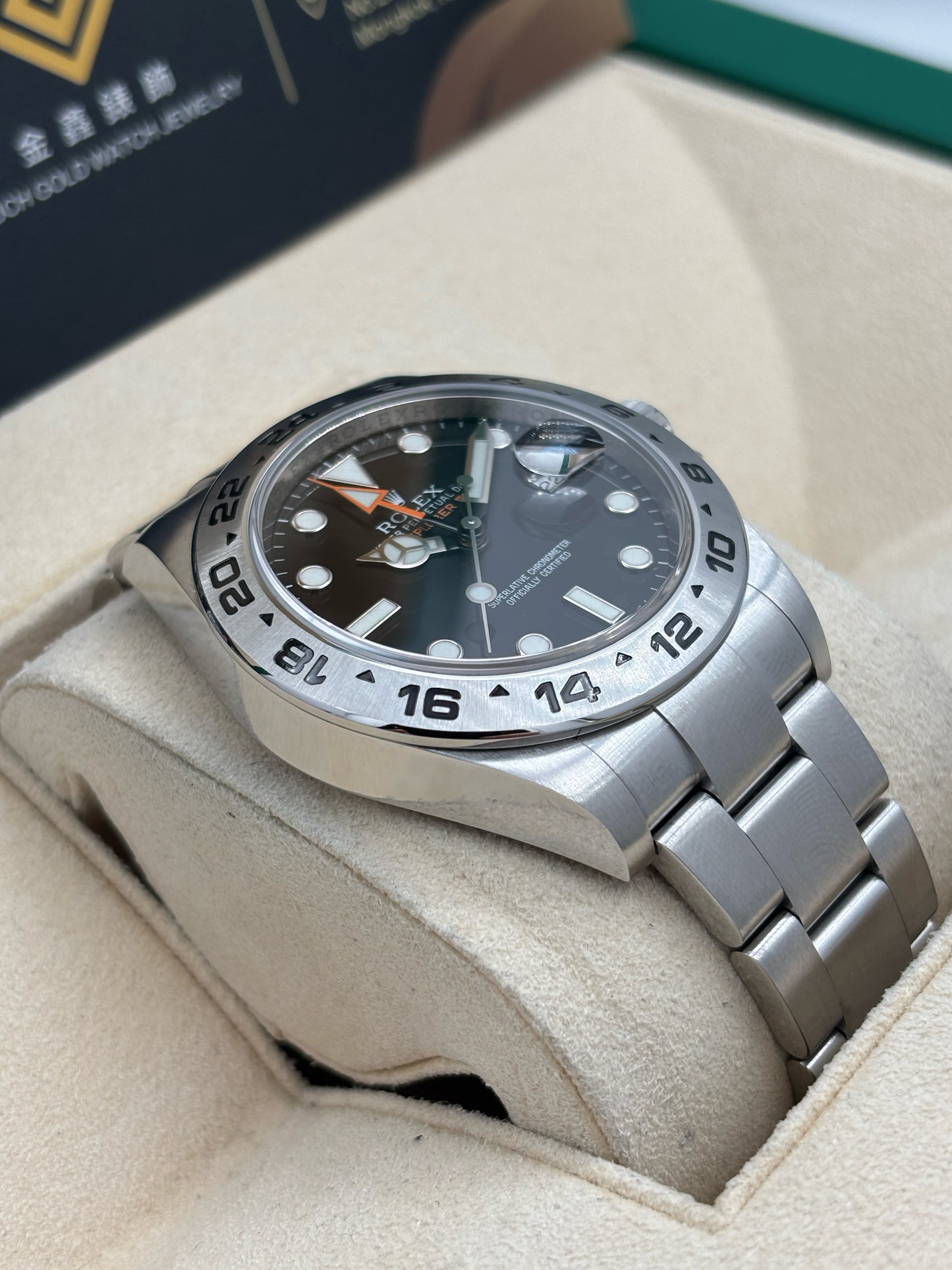 [SOLD OUT]二手 USED  ROLEX 勞力士 EXPLORER II 216570 黑色 2012年10月 全套 FULL SET