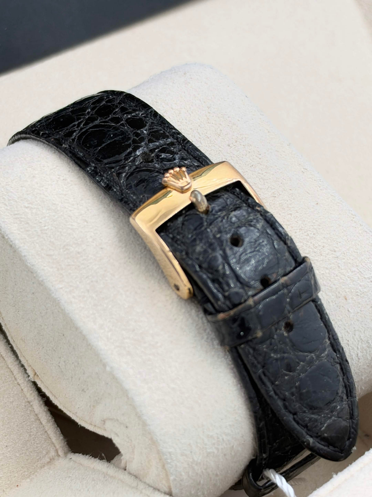 USED 二手 ROLEX 勞力士 DATEJUST 16013 金色布紋面 代用帶代用扣 淨錶