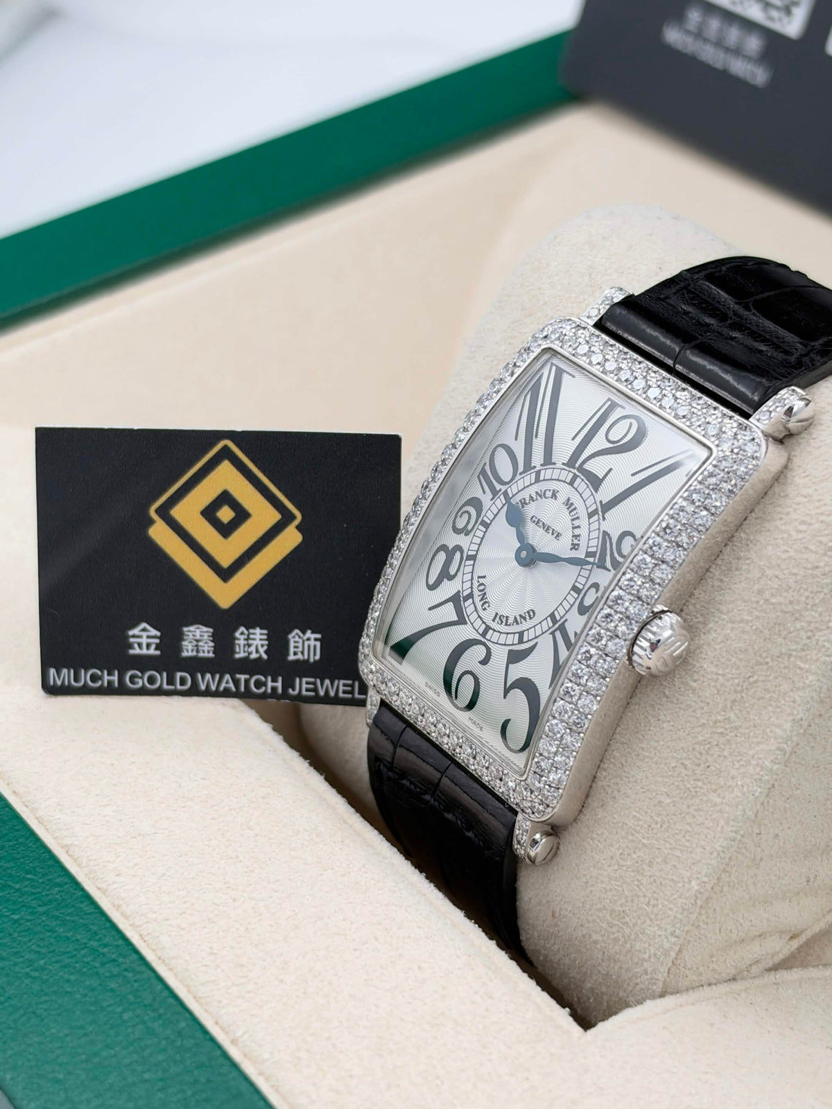 USED 二手 FRANCK MULLER 法穆蘭 LONG ISLAND 952QZD 18K白金 原鑽 2008年8月 全套 FULL SET
