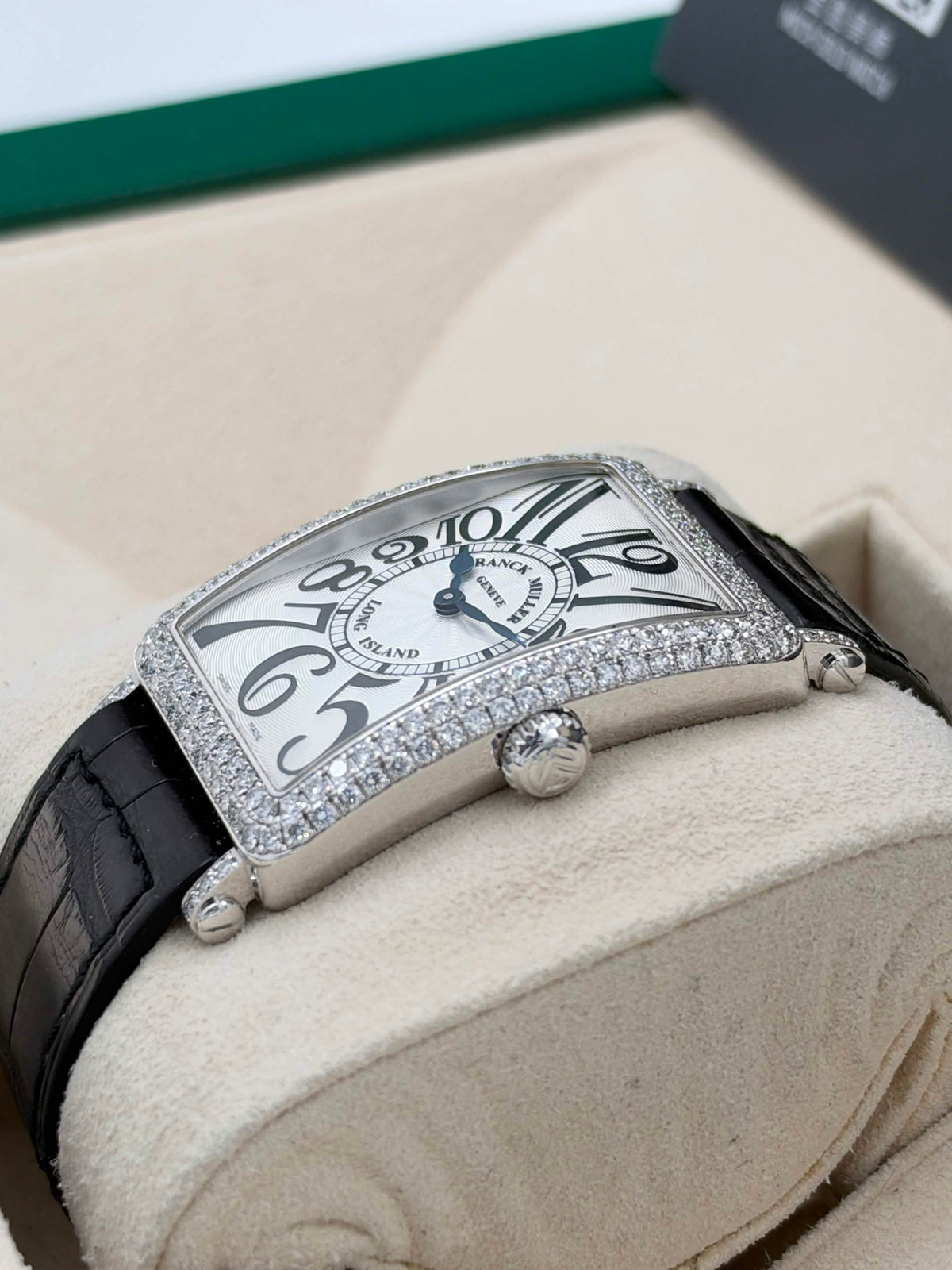 USED 二手 FRANCK MULLER 法穆蘭 LONG ISLAND 952QZD 18K白金 原鑽 2008年8月 全套 FULL SET