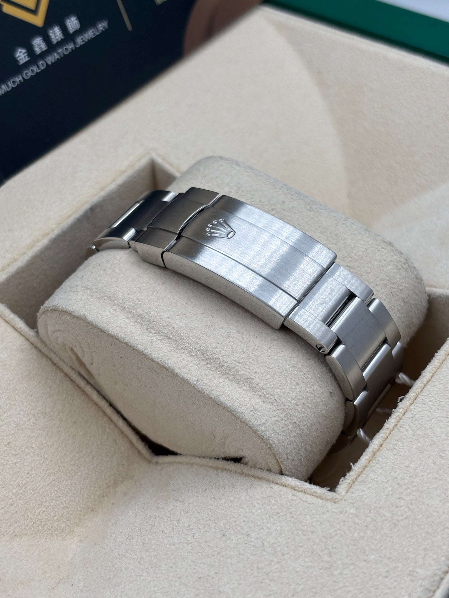 [SOLD OUT]二手 USED  ROLEX 勞力士 OYSTER PERPETUAL AIR KING 114200 三文魚面 2012年2月 全套 FULL SET