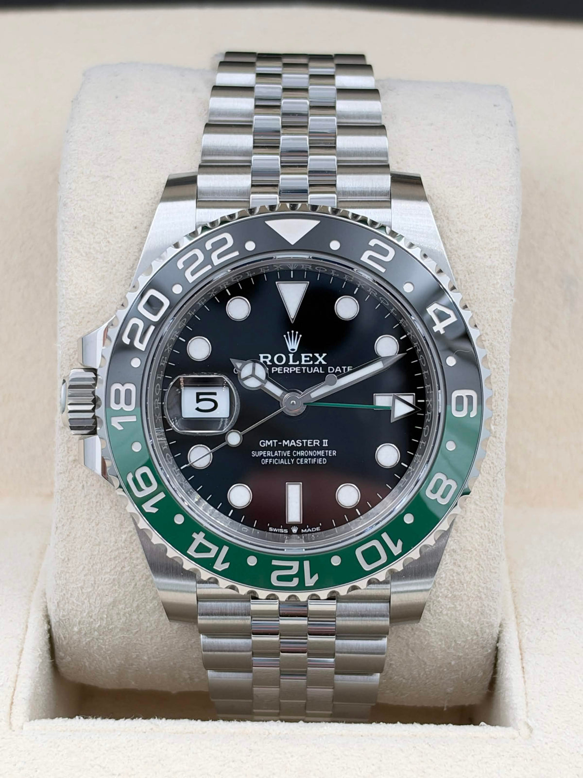 USED 二手 ROLEX 勞力士 GMT-MASTER II 126720VTNR 黑色面 五珠帶 2024年11月 99.99%新 無打磨