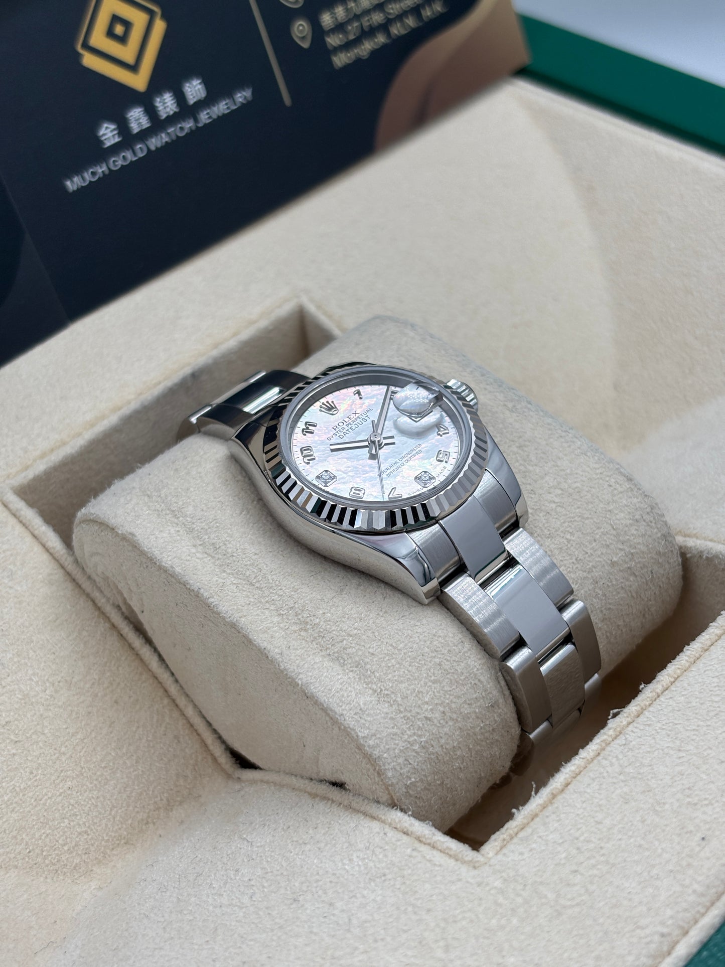 二手 USED  ROLEX 勞力士 DATEJUST 179174 貝殼面鑽石字 2013年 淨錶 WATCH ONLY