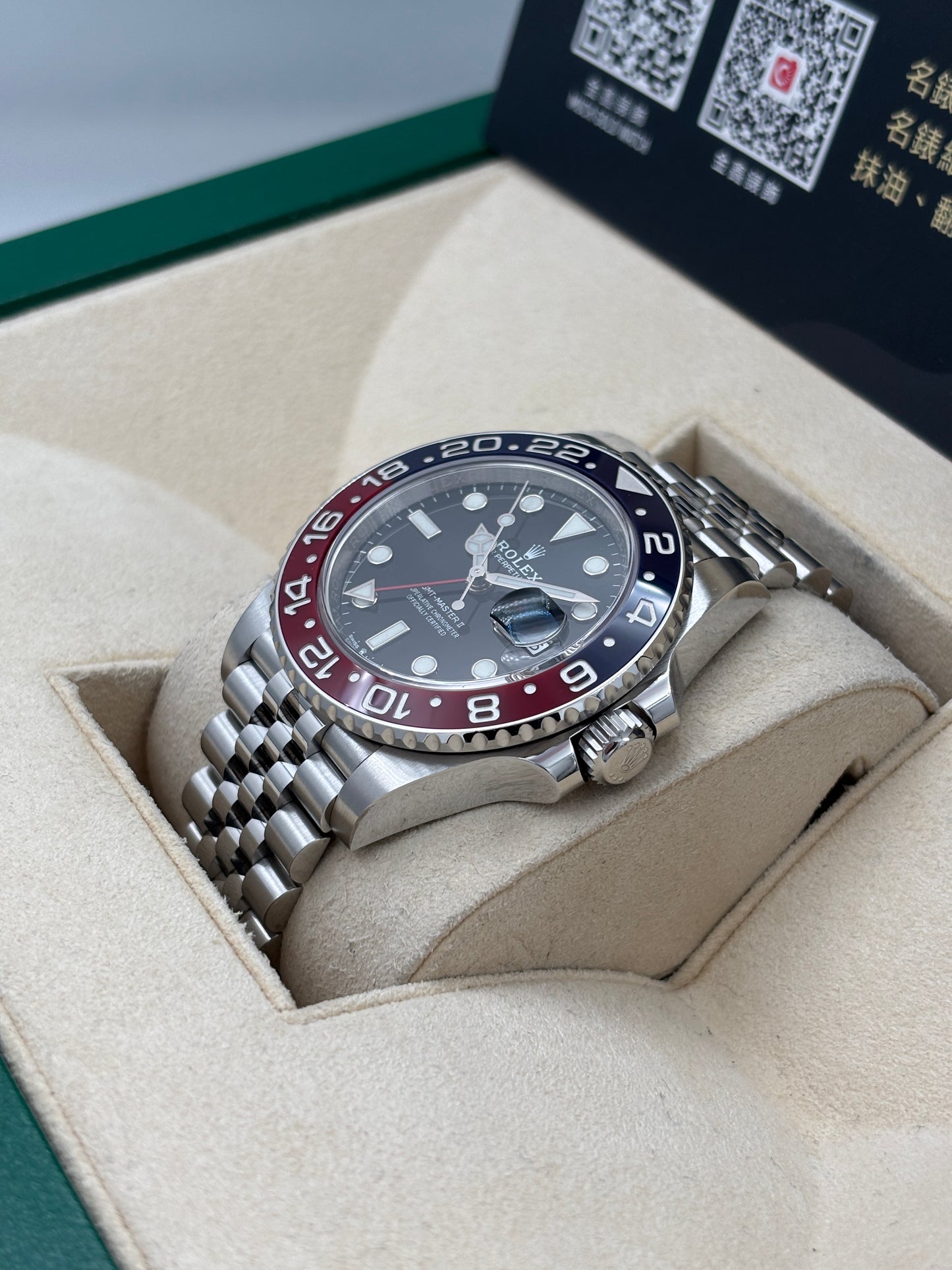 [SOLD OUT]二手 USED  ROLEX 勞力士 GMT-MASTER II 126710BLRO 黑色 2020年4月 珠帶 全套 FULL SET