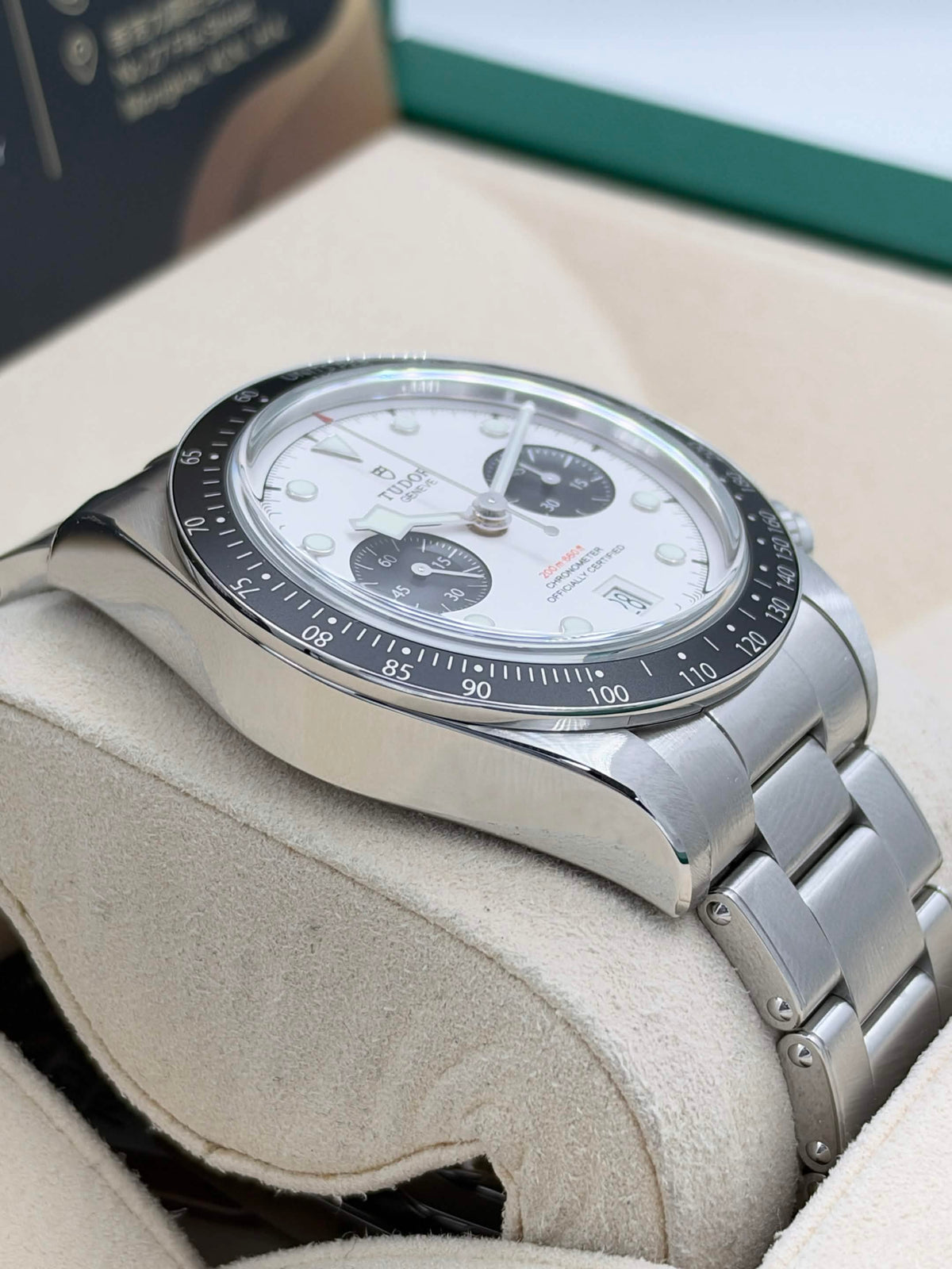 二手 USED TUDOR 帝舵 BLACK BAY CHRONOGRAPH 79360N 白色面 2022年7月