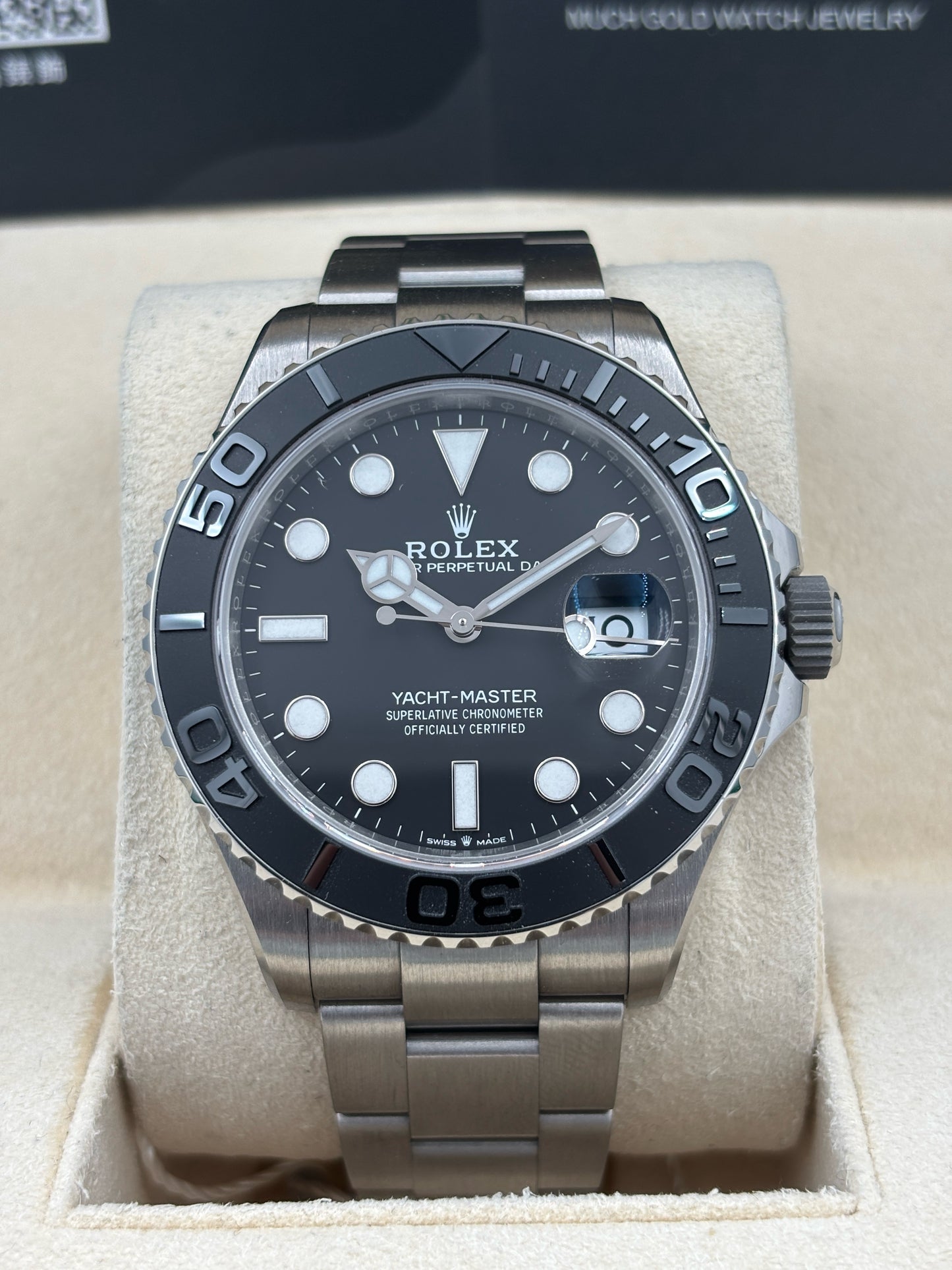 [SOLD OUT]二手 USED  ROLEX 勞力士 YACHT-MASTER 42 TITANIUM 226627 黑色 2025年1月 鈦金屬 99.99%新 未打磨 全套 FULL SET