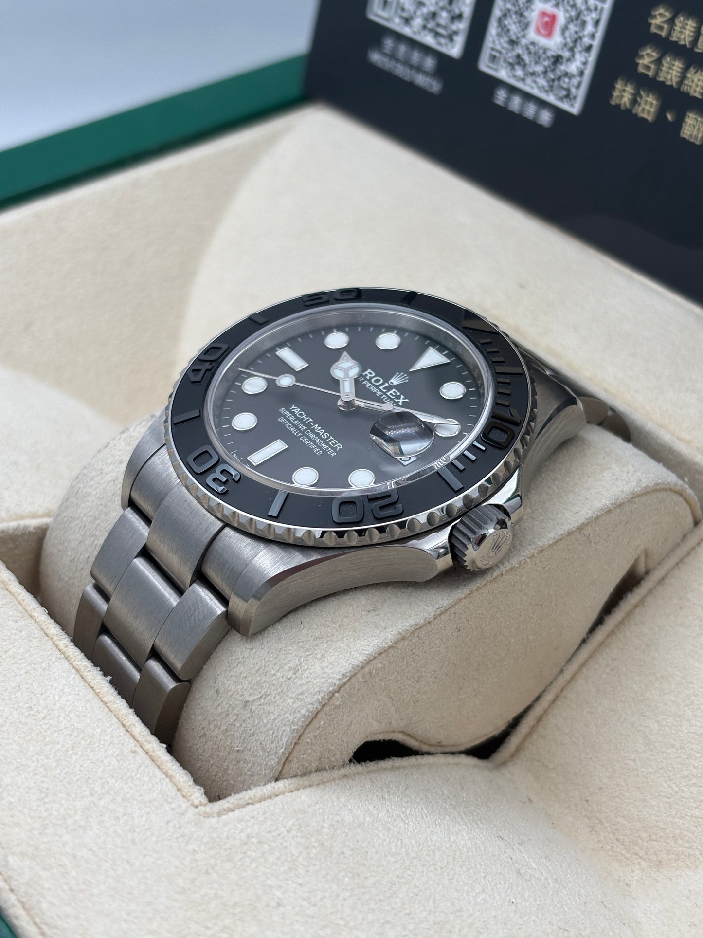 [SOLD OUT]二手 USED  ROLEX 勞力士 YACHT-MASTER 42 TITANIUM 226627 黑色 2025年1月 鈦金屬 99.99%新 未打磨 全套 FULL SET