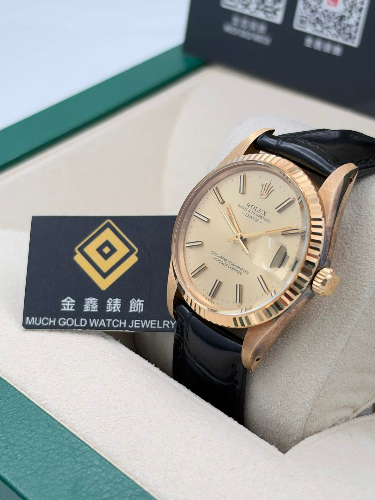 USED 二手 ROLEX 勞力士 DATE 15038 代用帶 代用扣