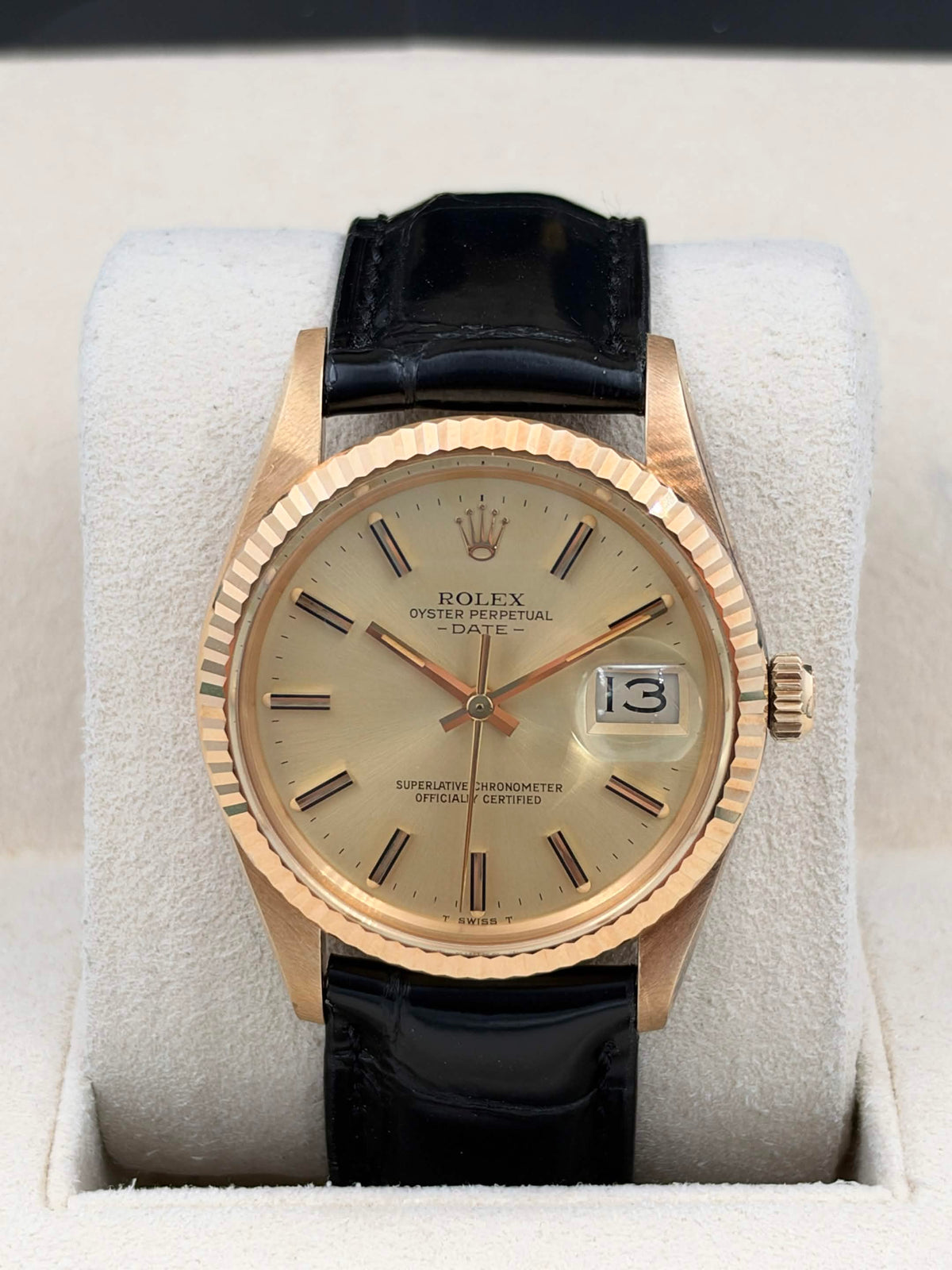 USED 二手 ROLEX 勞力士 DATE 15038 代用帶 代用扣
