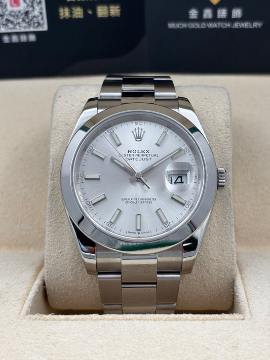 [SOLD OUT]二手 USED  ROLEX 勞力士 DATEJUST 126300 銀色 2019年1月 99.99%新 未打磨 全套 FULL SET