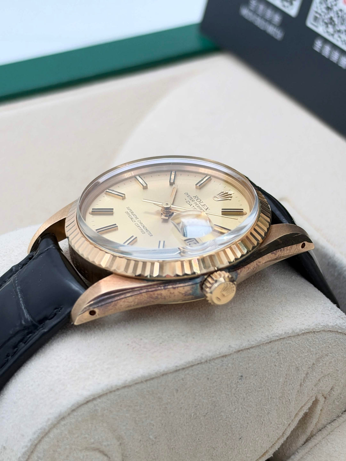 USED 二手 ROLEX 勞力士 DATE 15038 代用帶 代用扣