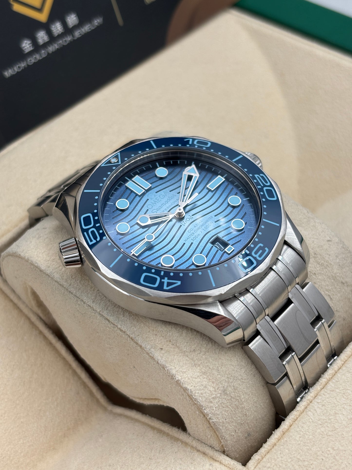 [SOLD OUT]二手 USED  OMEGA 歐米茄 SEAMASTER DIVER 300M 210.30.42.20.03.003 藍色 2024年1月 全套 FULL SET