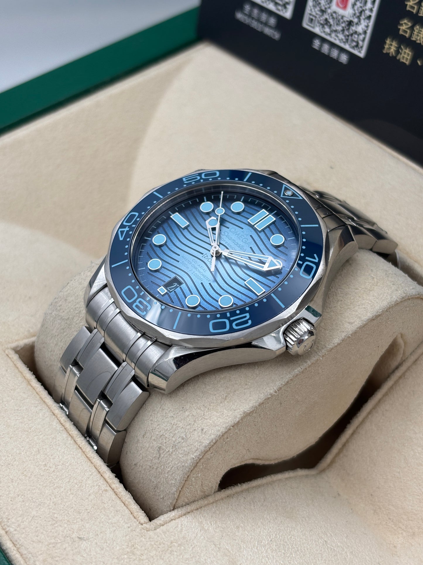 [SOLD OUT]二手 USED  OMEGA 歐米茄 SEAMASTER DIVER 300M 210.30.42.20.03.003 藍色 2024年1月 全套 FULL SET