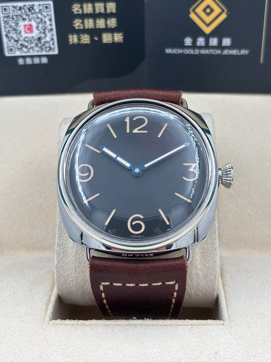 [SOLD OUT]二手 USED  PANERAI 沛納海 RADIOMIR 3 DAYS ACCIAIO PAM00721 黑色 2018年6月 限量版 有證書 全套 FULL SET