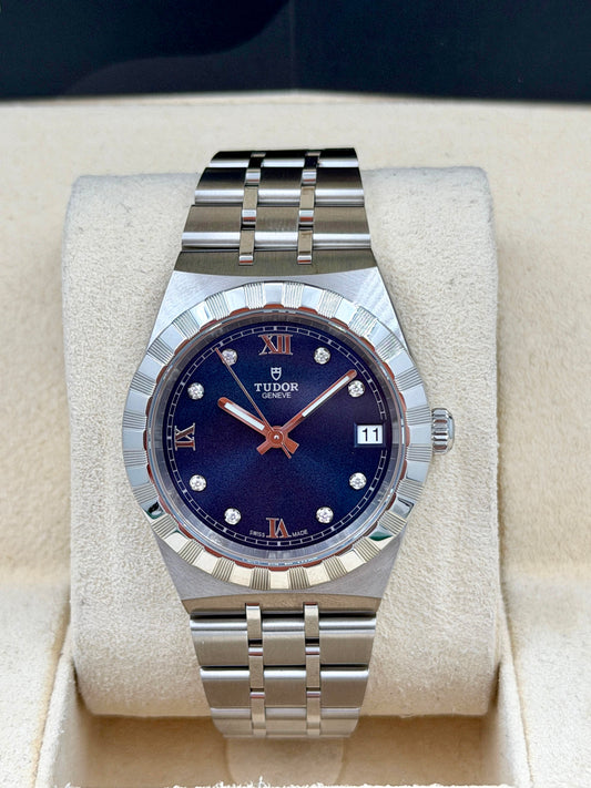 全新 NEW TUDOR 帝舵 ROYAL 28400 藍色鑽石字 2026年2月 全套 FULL SET