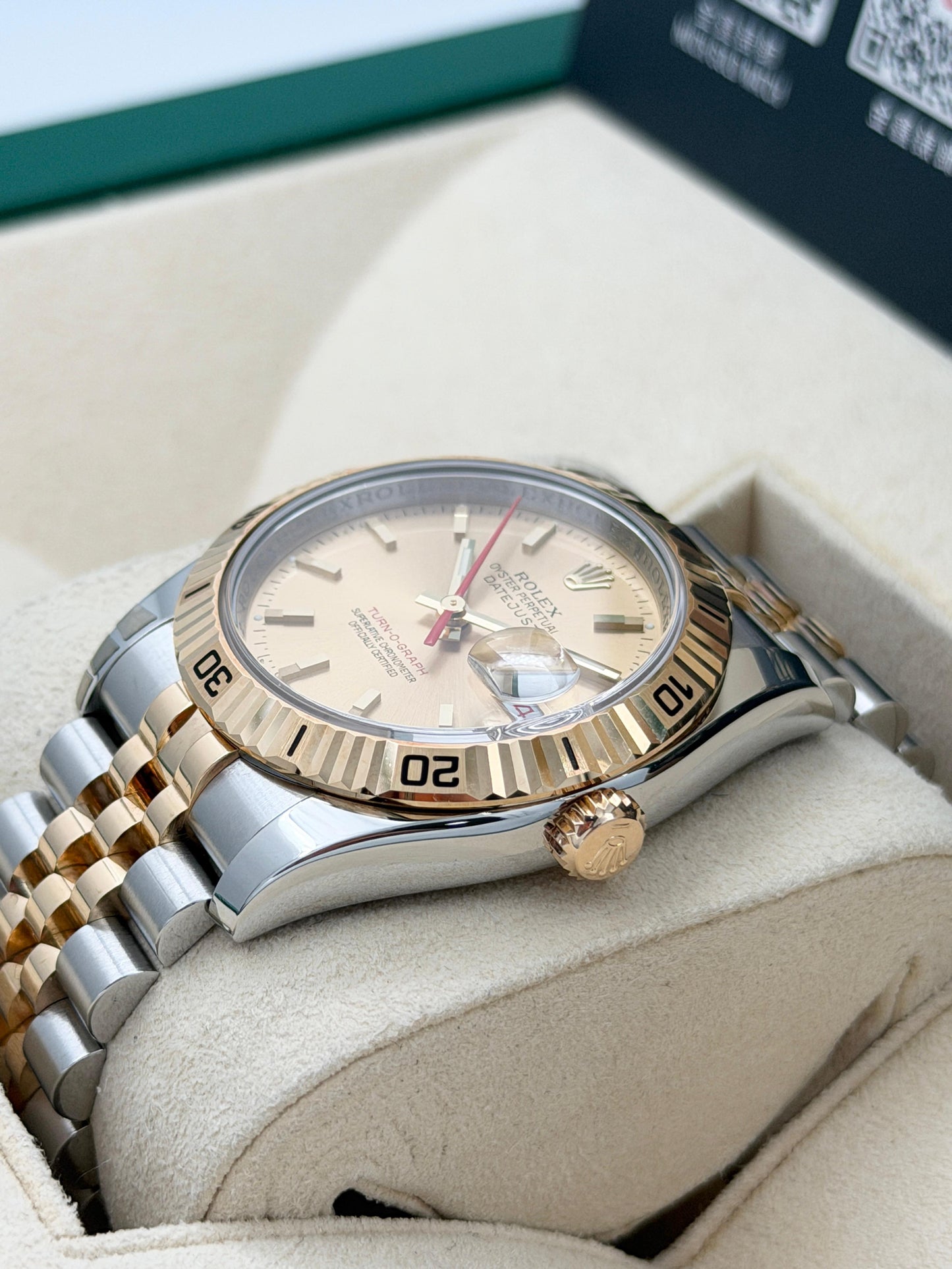 二手 USED  ROLEX 勞力士 DATEJUST 116263 金色面 約2005年 淨錶 WATCH ONLY