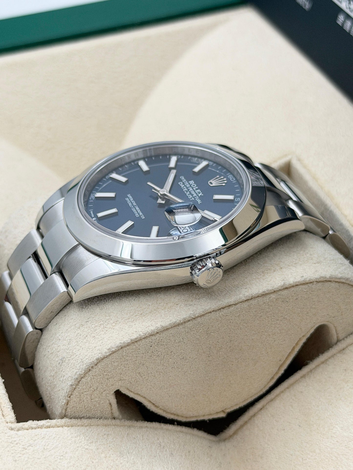 全新 NEW ROLEX 勞力士 DATEJUST 126300 藍色 板帶 2026年2月 全套 FULL SET