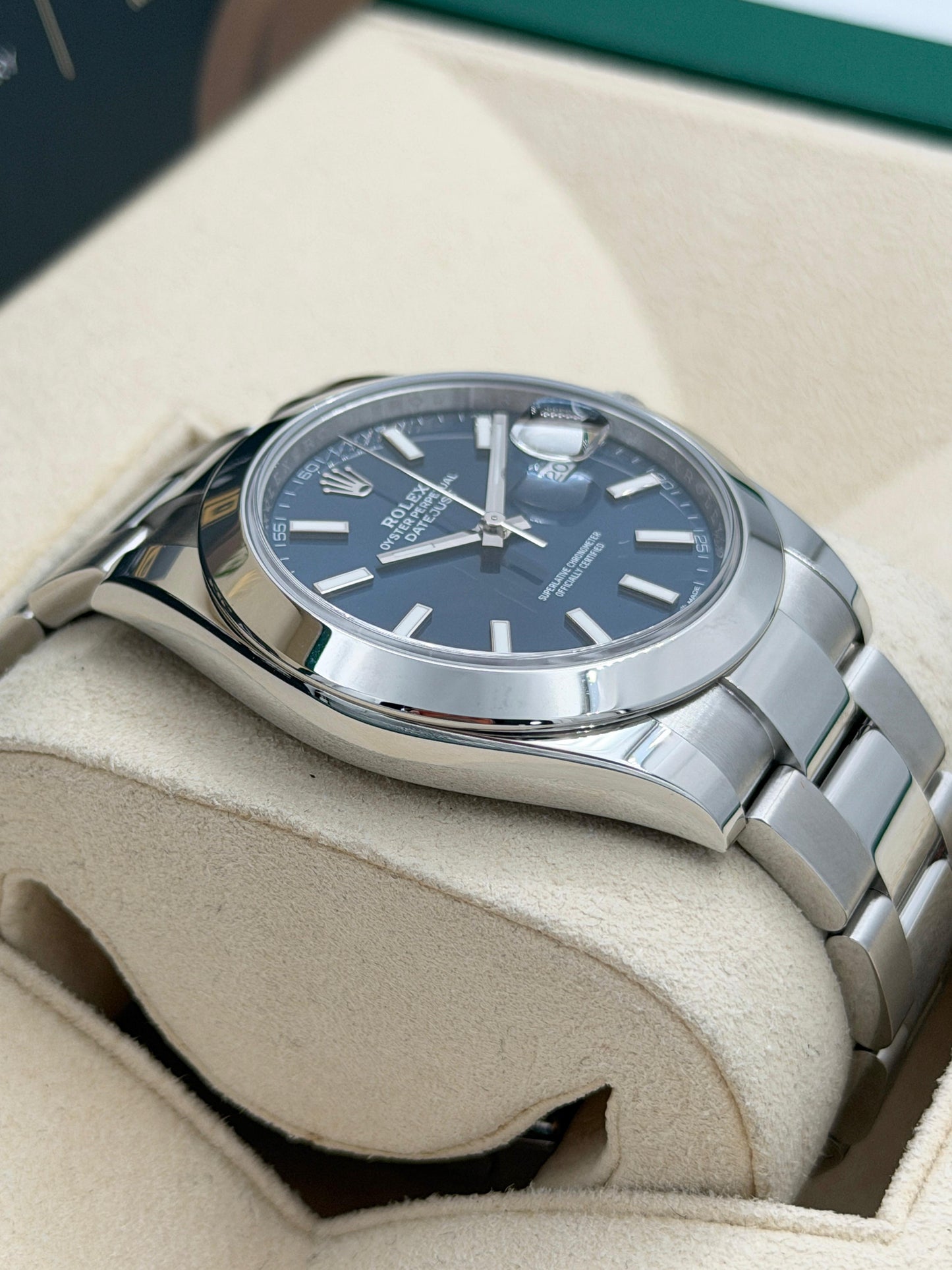 全新 NEW ROLEX 勞力士 DATEJUST 126300 藍色 板帶 2026年2月 全套 FULL SET